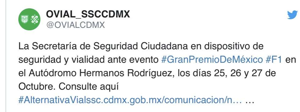 El Gran Premio de México 