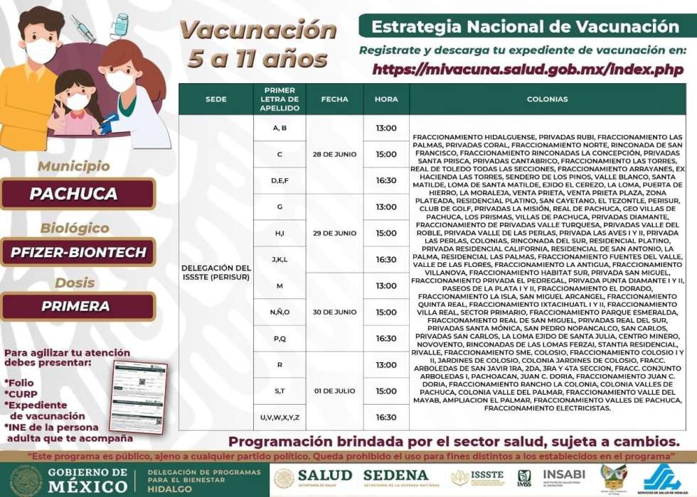 Pachuca Delegación ISSSTE (Plaza Perisur, la que cambió de horario). 